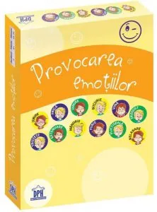 Provocarea emotiilor - contine 2 table magnetice, 48 de jetoane magnetice cu emotii si o carticica cu instructiuni