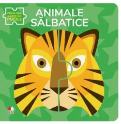 Animale salbatice. Prima mea carte cu puzzle