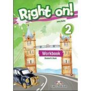 Curs de limba engleza Right on! 2 Workbook with Digibook app. Caiet Elementary A2