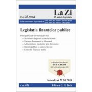 Legislatia finantelor publice. Cod 676. Actualizat la 22. 10. 2018
