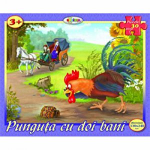 Puzzle - Punguta cu doi bani (30 piese)