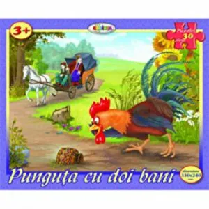 Puzzle - Punguta cu doi bani (30 piese)