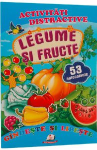 Activitati distractive: Legume si fructe. 53 autocolante