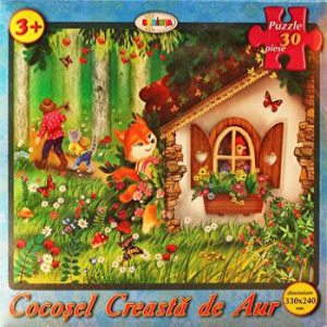 Cocosel Creasta de Aur. Puzzle 30 piese