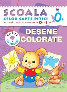 Desene colorate. Activitati pentru copiii de la 0 la 1 an - carte cu jocuri