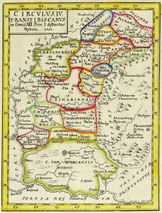 Harta Maramures, Crisana si Banat 1751