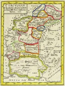 Harta Maramures, Crisana si Banat 1751