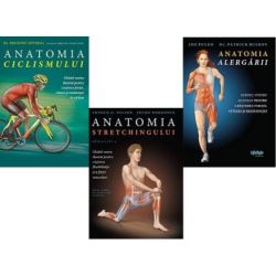 Pachet 3 titluri Anatomia ciclismului. Anatomia stretchingului. Anatomia alergarii