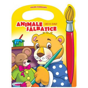Animale salbatice - Carte de colorat