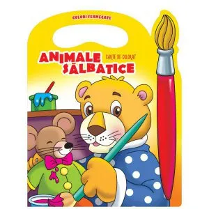 Animale salbatice - Carte de colorat