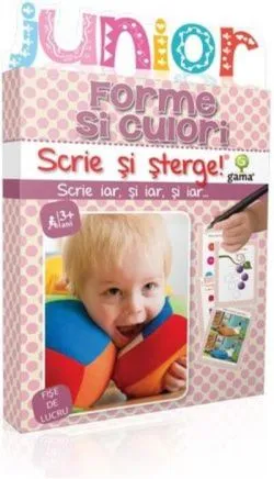 Forme și culori. Scrie și șterge! (2-5 ani)