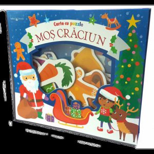 Carte cu puzzle - Mos Craciun