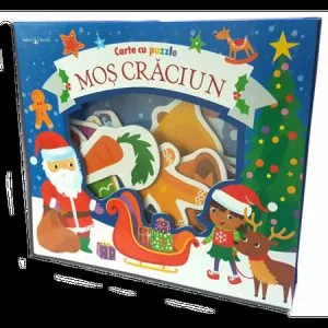 Carte cu puzzle - Mos Craciun