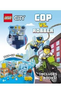 High-Speed Chase: Cop vs. Robber [With 2 Lego Minifigures]