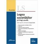 Legea societatilor si 8 legi uzuale. Actualizata 23 septembrie 2020 de Sergiu Golub
