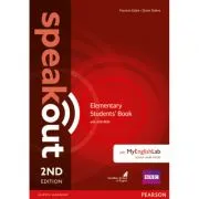 Speakout Elementary 2nd Edition Students Book with DVD-ROM and MyEnglishLab Access Code Pack de Frances Eales