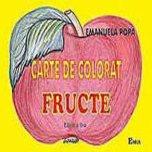 Carte de colorat fructe