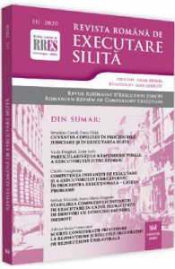 Revista romana de executare silita Nr.1/2020