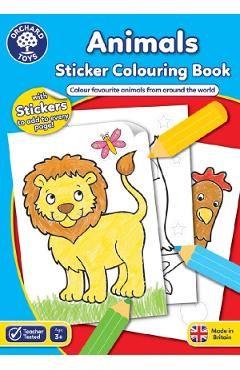 Animals. Carte de colorat cu activitati 3 ani