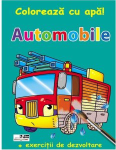Automobile - Coloreaza cu apa