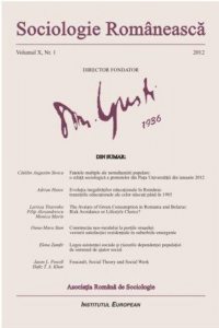 Sociologie Romaneasca. Vol. X, Nr. 1