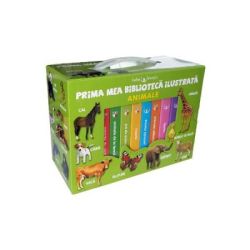 Prima mea biblioteca ilustrata. Animale. Bebe invata. 8 carticele