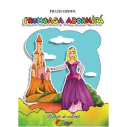 Carti de colorat A5. Frumoasa adormita