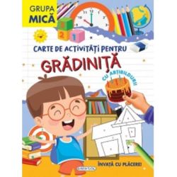 Carte de activitati pentru gradinita, cu abtibilduri