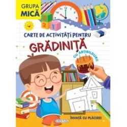 Carte de activitati pentru gradinita, cu abtibilduri