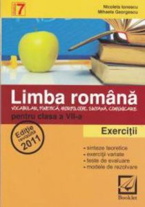 Limba romana. Exercitii pentru clasa a VII-a