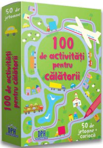100 de activități pentru călătorii. 50 de jetoane   cariocă