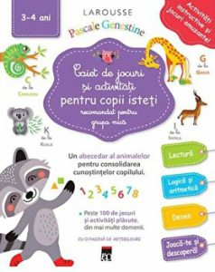 Caiet de jocuri si activitati pentru copii isteti. Recomandat pentru grupa mica. Un abecedar al animalelor pentru consolidarea cunostintelor copilului