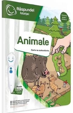 Carte cu autocolante: Raspundel Istetel. Animale