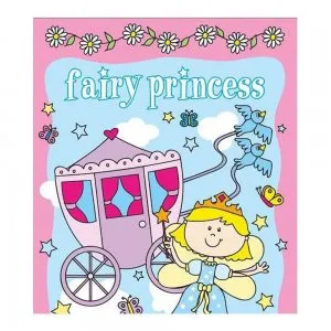 Carte de colorat si stickere - Fairy Princess