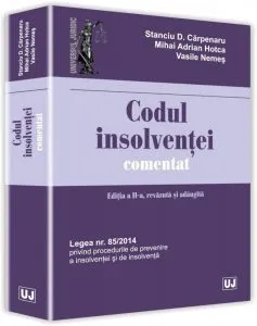 Codul insolventei comentat, editia a ii-a (carpenaru) de Stanciu Carpenaru