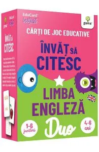 Invat sa citesc. Limba engleza. Carti de joc educative