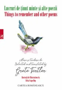Lucruri de tinut minte si alte poemeThings to remember and other poems de Grete Tartler