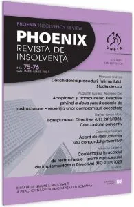 Phoenix. Revista de insolventa. Nr.75-76 Ianuarie-Iunie 2021