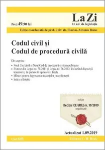 Codul civil şi Codul de procedură civilă (actualizat la 1.09.2019) de Flavius-Antoniu Baias