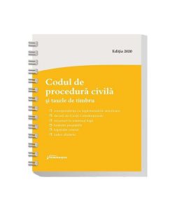 Codul de procedură civilă și taxele de timbru. Actualizat la 1 septembrie 2020 - spiralat