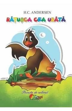Ratusca cea urata. Poveste de colorat