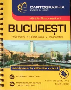 Atlas rutier Bucuresti de buzunar