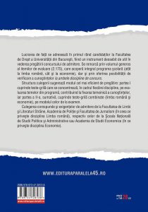 Teste-grila pentru concursul de admitere la Facultatea de Drept