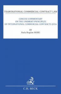 Concise Commentary on the Unidroit Principles of International Commercial Contracts 2016