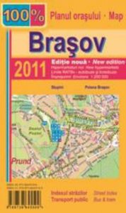 Harta pliata a municipiului Brasov