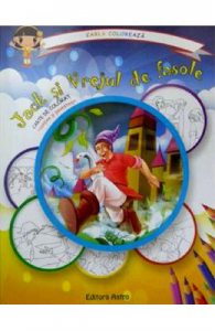 Jack si vrejul de fasole: carte de colorat + poveste. Carla coloreaza