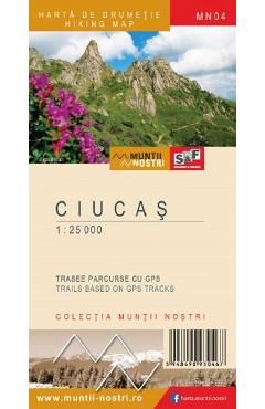 Muntii Ciucas. Harta de drumetie