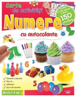 Numere. Carte de activităţi cu autocolante (3-6 ani)