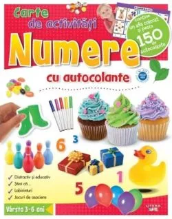 Numere. Carte de activităţi cu autocolante (3-6 ani)