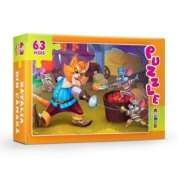 Puzzle. Batalia din camara, 63 piese
